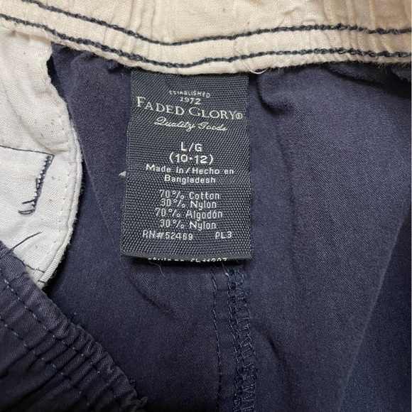 Boys Faded Glory size large(10-12) navy blue shorts - Picture 4 of 4